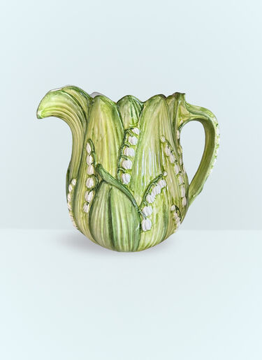 Les-Ottomans Lily Of The Valley Ceramic Jug Multicolour wps0691382