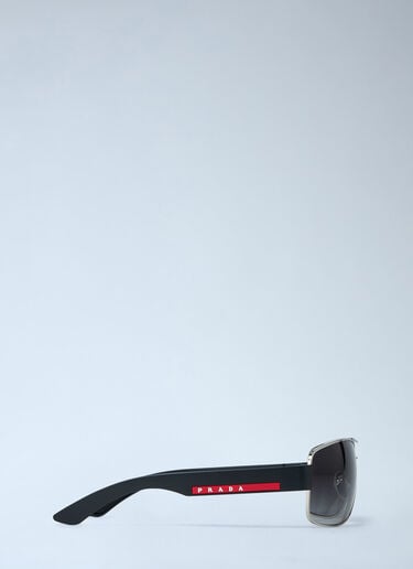 Logo Motif Sunglasses Prada Linea Rossa Logo Motif Sunglasses Black lpl0362004