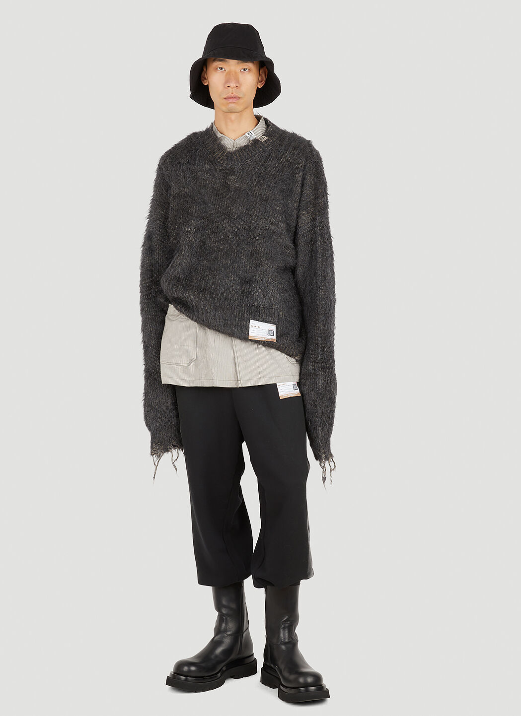 パンツ MIHARA YASUHIRO Side painted pants