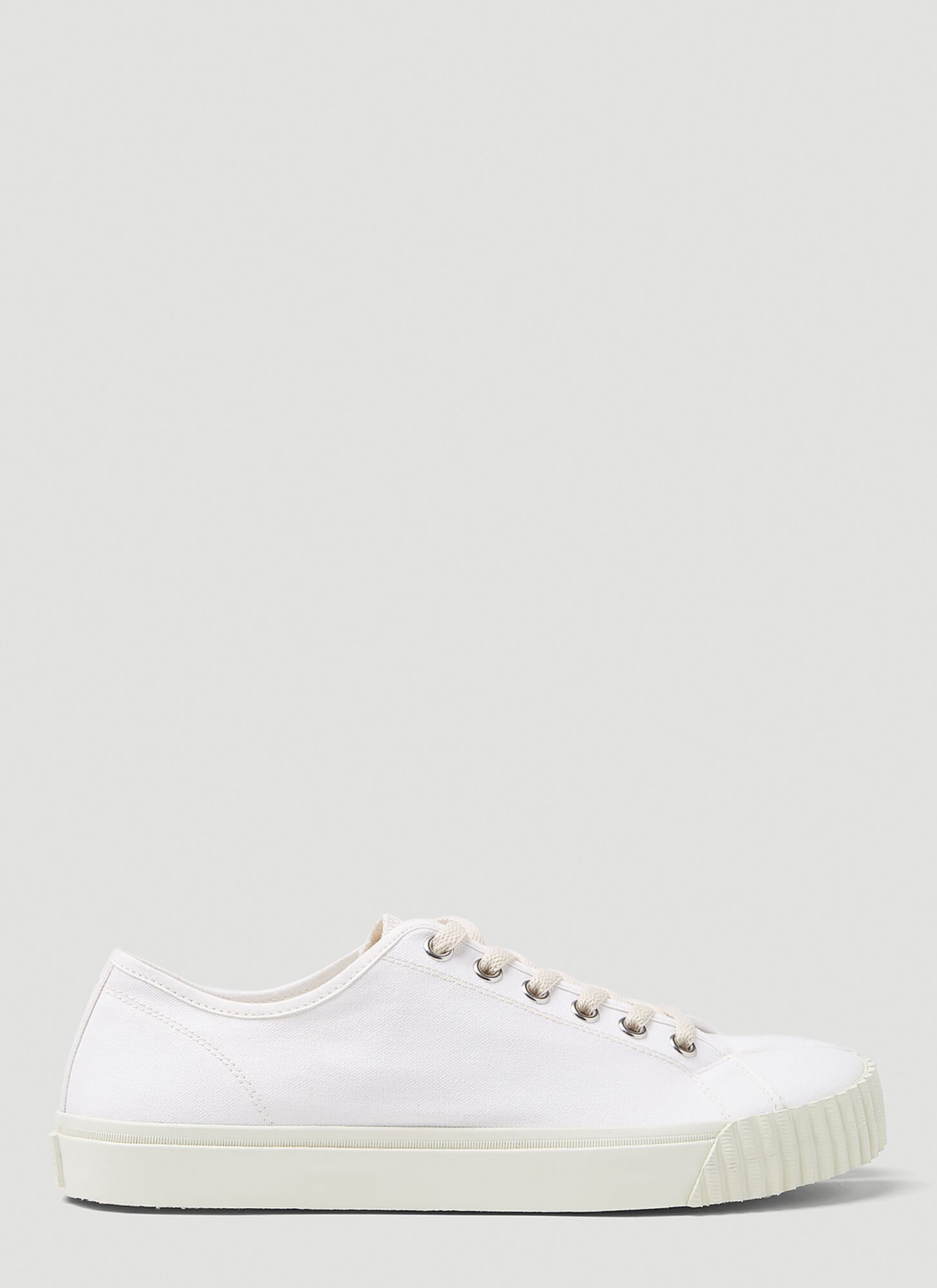 Shop Maison Margiela Tabi Low Top Sneakers In White