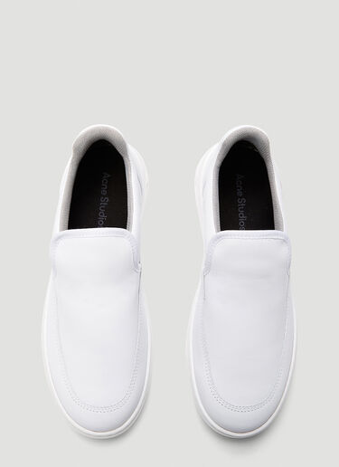Acne Studios Face Slip-On Sneakers White acn0143003