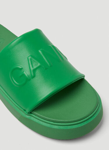 GANNI VEGEA™ Slides Green gan0249046