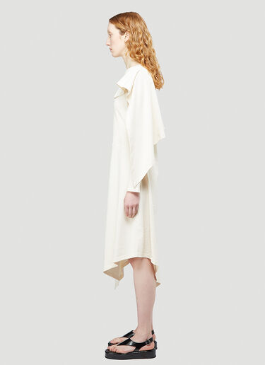 JW Anderson Draped Overlay Dress White jwa0244003