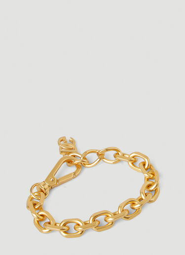 Dolce & Gabbana Logo Charm Chain Bracelet Gold dol0147092