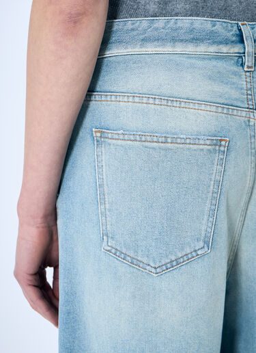 MM6 Maison Margiela Distressed Denim Shorts Blue mmm0259013