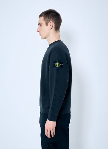 Stone Island Logo Patch Sweatshirt Black sto0160045