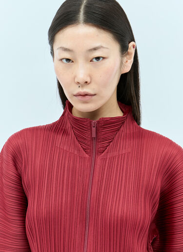 Pleats Please Issey Miyake Monthly Colors: November Coat Red plp0255005