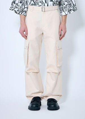 Jacquemus Le Cargo Pants White jac0160007