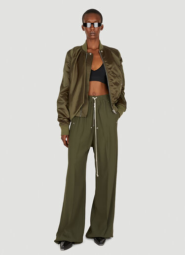 Rick Owens Wide Leg Pants Green ric0249014