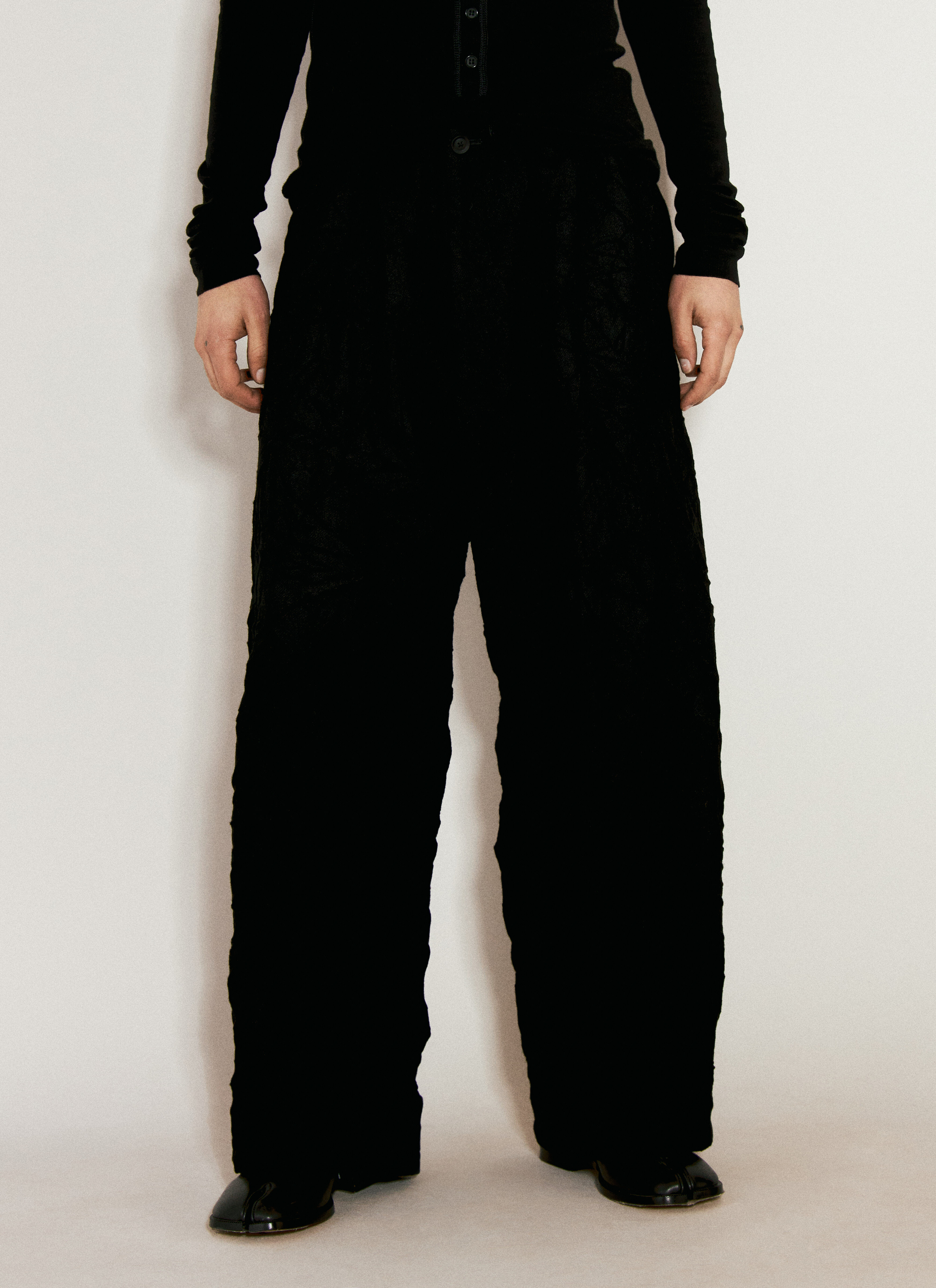 Yohji Yamamoto G-Standard String Pants Black yoy0154015