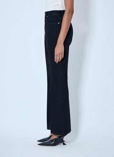 LN-CC® - Bottega Veneta: Wide-Leg Denim Trousers - Black Bottega Veneta Wide-Leg Denim Trousers Black bov0264053