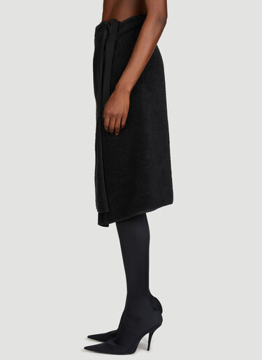 Balenciaga Towel Skirt Black bal0355001