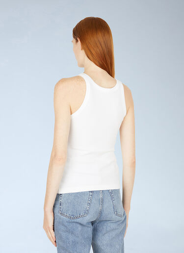 LN-CC® - TOTEME: Curved 罗纹背心 - 白色 TOTEME Curved 罗纹背心 白色 tot0251004