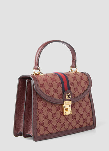 Gucci Ophidia Supreme Web Small Shoulder Bag Burgundy guc0247222