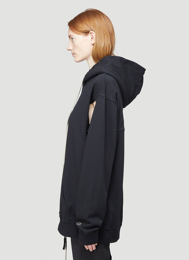 Rick Owens X Champion Jumbo Hooded Sweatshirt Black roc0244005