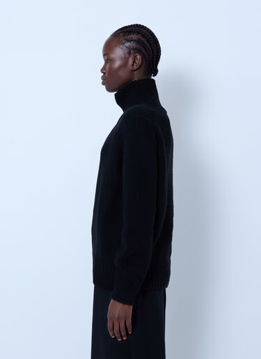 LN-CC® - The Row: Plira Cashmere Sweater - Black The Row Plira Cashmere Sweater Black row0266014