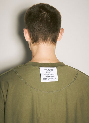 Vetements Inside-Out Shark T-Shirt Green vet0158009