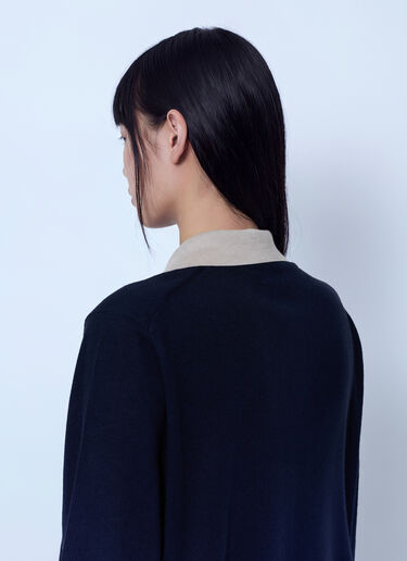 LN-CC® - Acne Studios: Silk Blend Polo Knit - Navy Acne Studios Silk Blend Polo Knit Navy acn0265061