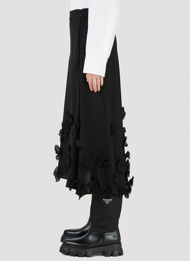 Jil Sander 織りスカート ブラック jil0245006
