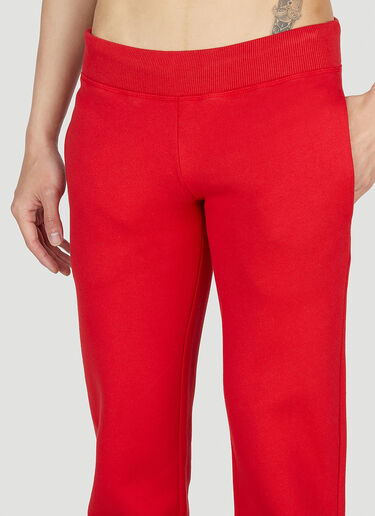 Mowalola Logo Print Track Pants Red mow0352006