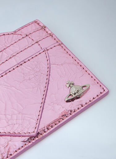 Vivienne Westwood Metallic Card Holder Pink vvw0264081