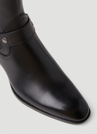 Wyatt Ankle Boots Saint Laurent Wyatt Ankle Boots Black sla0151049