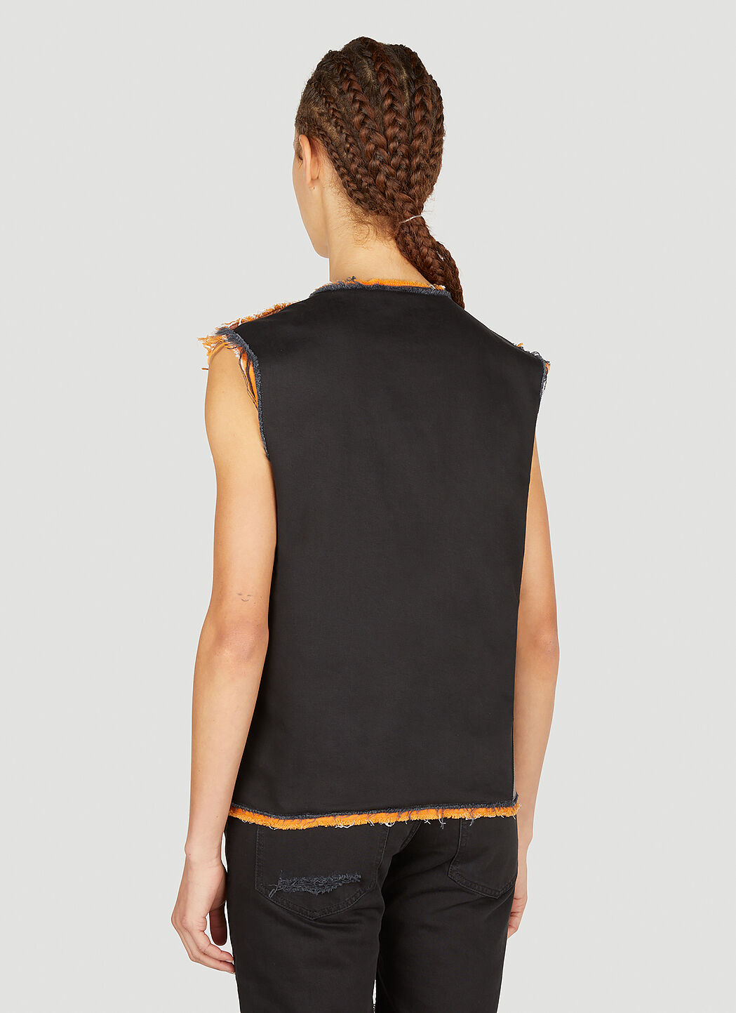 Raf Simons Doubled Denim Top in Black LN CC