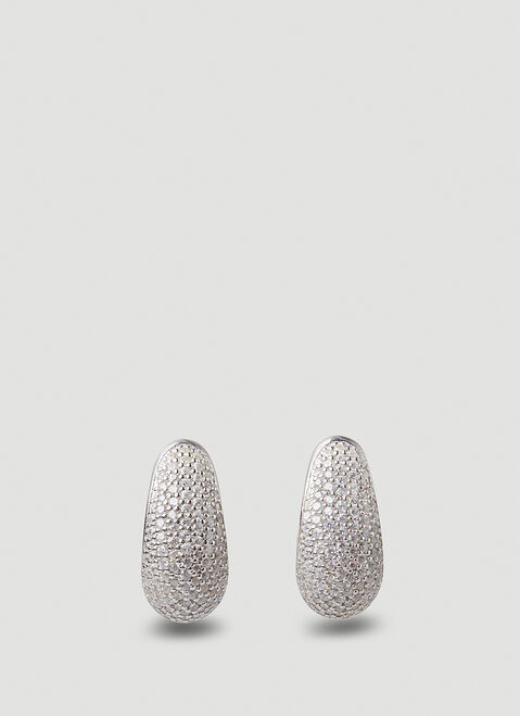 Tom Wood Ice Pavé Small Hoop Earrings ゴールド tmw0353020