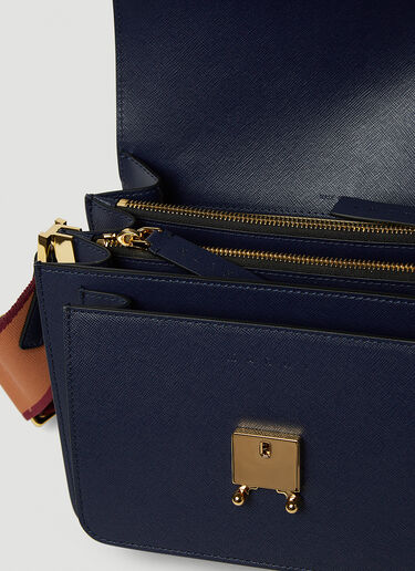 Marni Trunk Medium Shoulder Bag Blue mni0249044