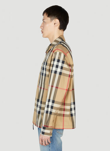 Burberry Check Shirt Beige bur0151035