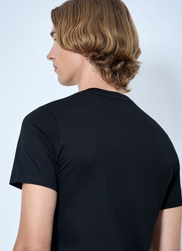 Moncler Logo Motif Cotton T-Shirt Black mon0165019
