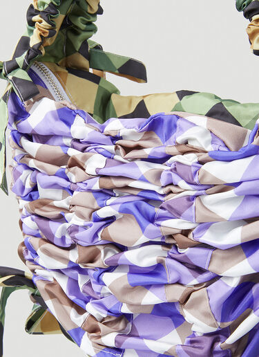 Chopova Lowena Ruched Tie Tote Bag Purple cho0248038