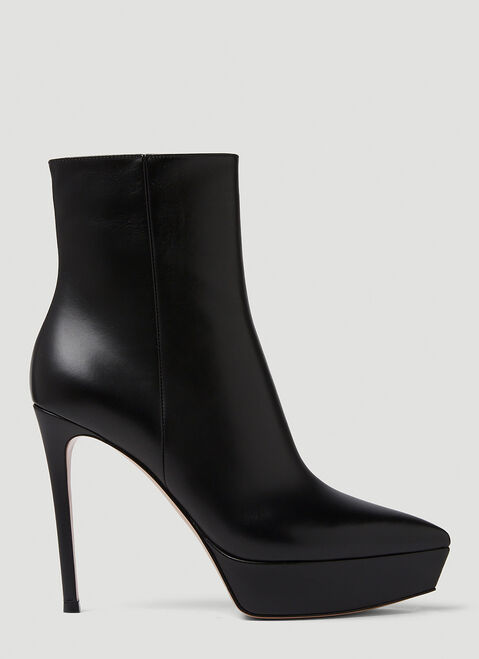 Gianvito Rossi Dasha Heeled Boots Black gia0253007