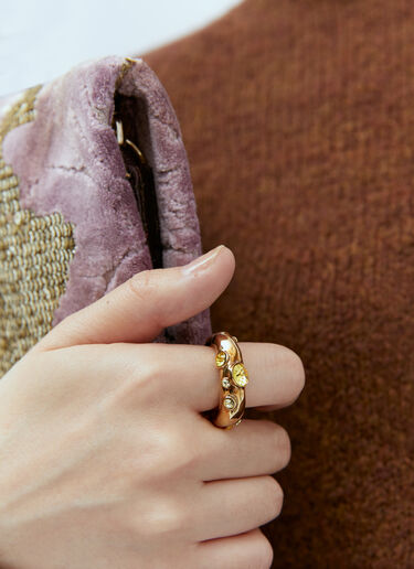 Dries Van Noten Embellished Ring Gold dvn0254039