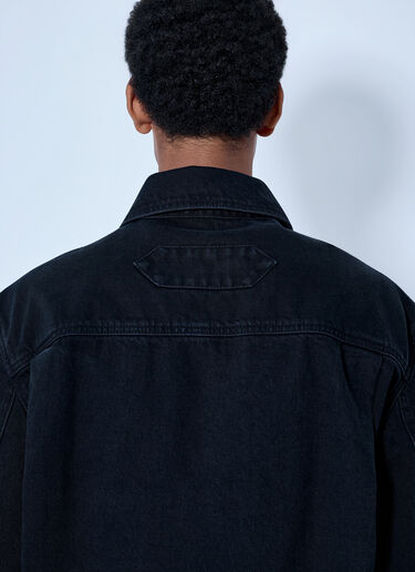 LN-CC® - Jacquemus: De-Nîmes Zipped Jacket - Black Jacquemus De-Nîmes Zipped Jacket Black jac0166009
