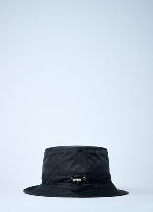 Gucci Logo Motif Bucket Hat Black guc0261046