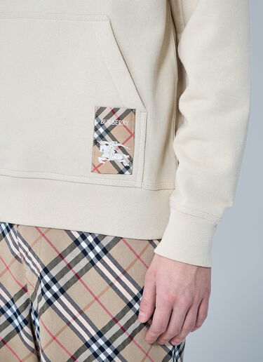 Burberry 徽标贴饰连帽运动衫  米色 bur0159004