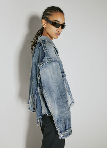Balenciaga Deconstructed Denim Jacket Blue bal0253022
