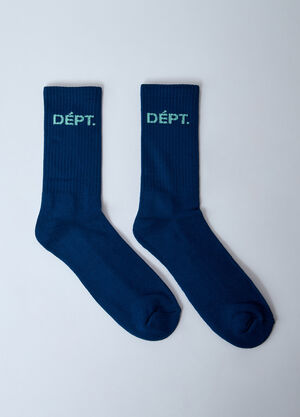 Gallery Dept. Logo Motif Socks Navy gdp0160029