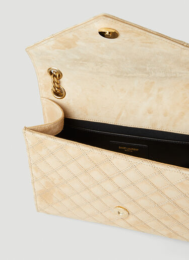 Saint Laurent Envelope Medium Shoulder Bag Beige sla0247181