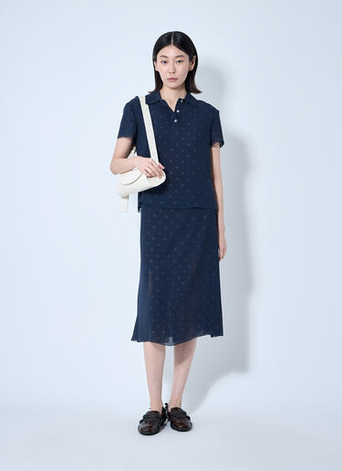 Acne Studios Mesh Layered Top Navy acn0260011