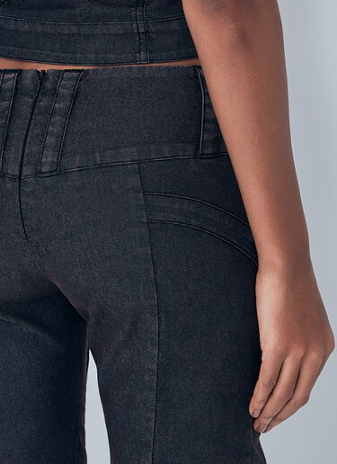 Miss Sixty x KNWLS Cropped Flared Jeans Black msk0263011