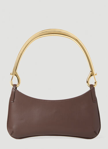 Jacquemus 르 비주 무스크통 숄더백 다크 브라운 jac0251065