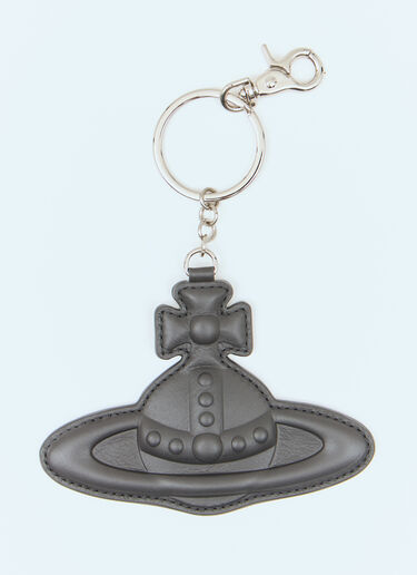 Vivienne Westwood Leather Orb Keyring Black vvw0159014