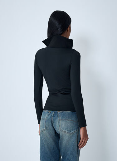 Balenciaga Bra Cup Zip-Up Jacket Black bal0262005