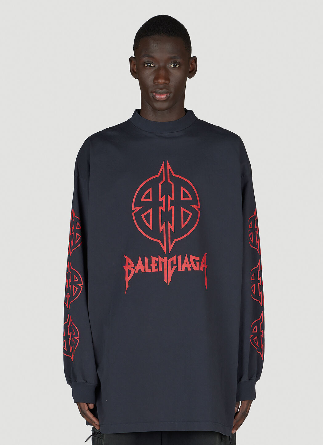 Balenciaga black long store sleeve
