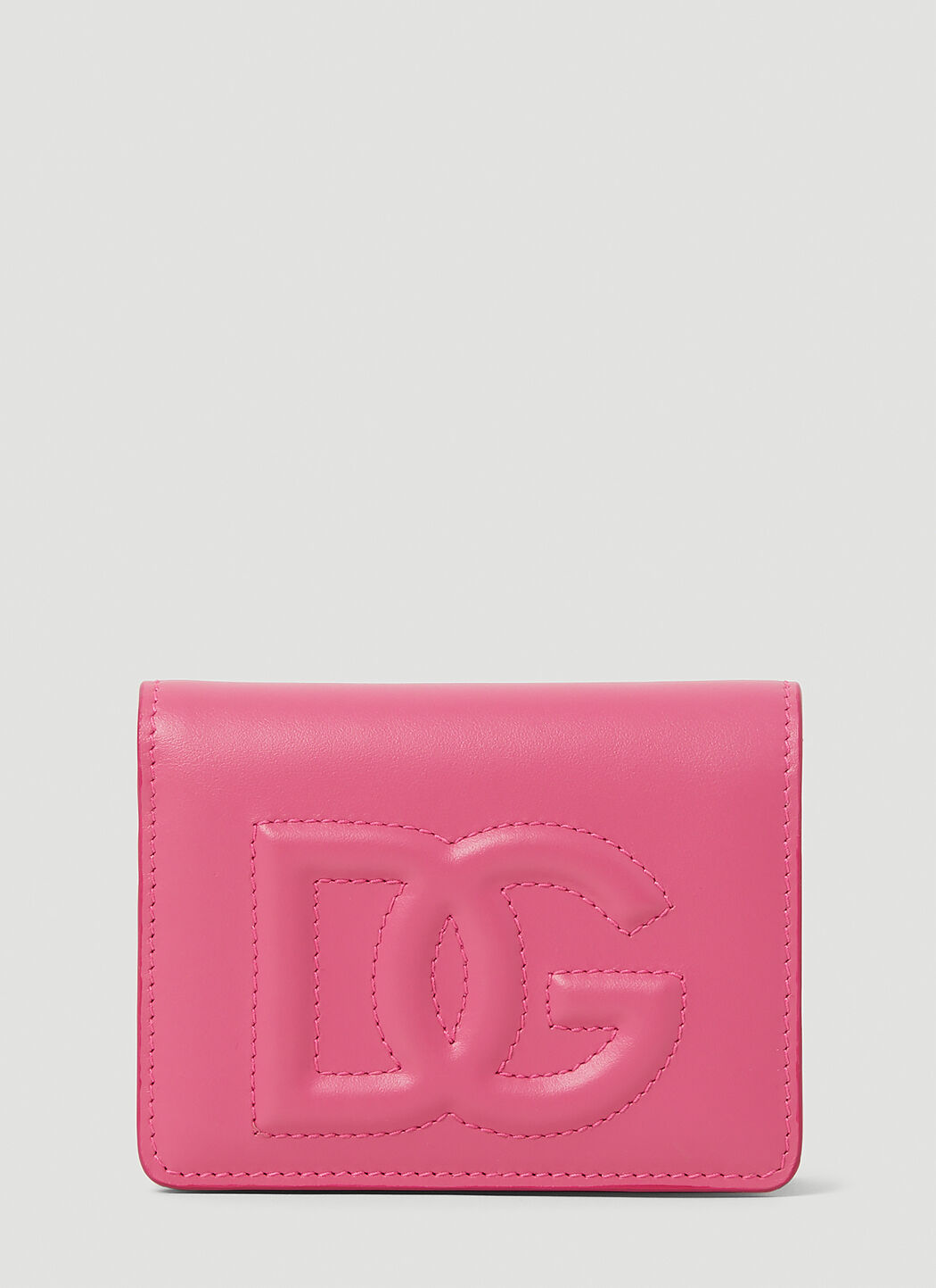 Gucci 压纹徽标双折钱包 粉色 guc0255179