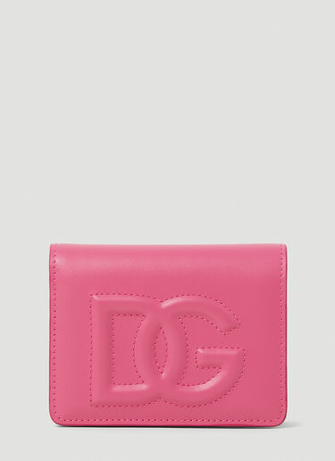 Dolce & Gabbana Logo Embossed Biofold Wallet Pink dol0253030