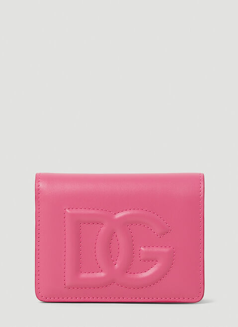 Dolce & Gabbana ロゴエンボス 二つ折りウォレット ピンク dol0253030
