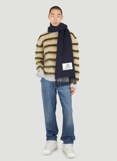Marni Striped Crewneck Sweater Yellow mni0151007